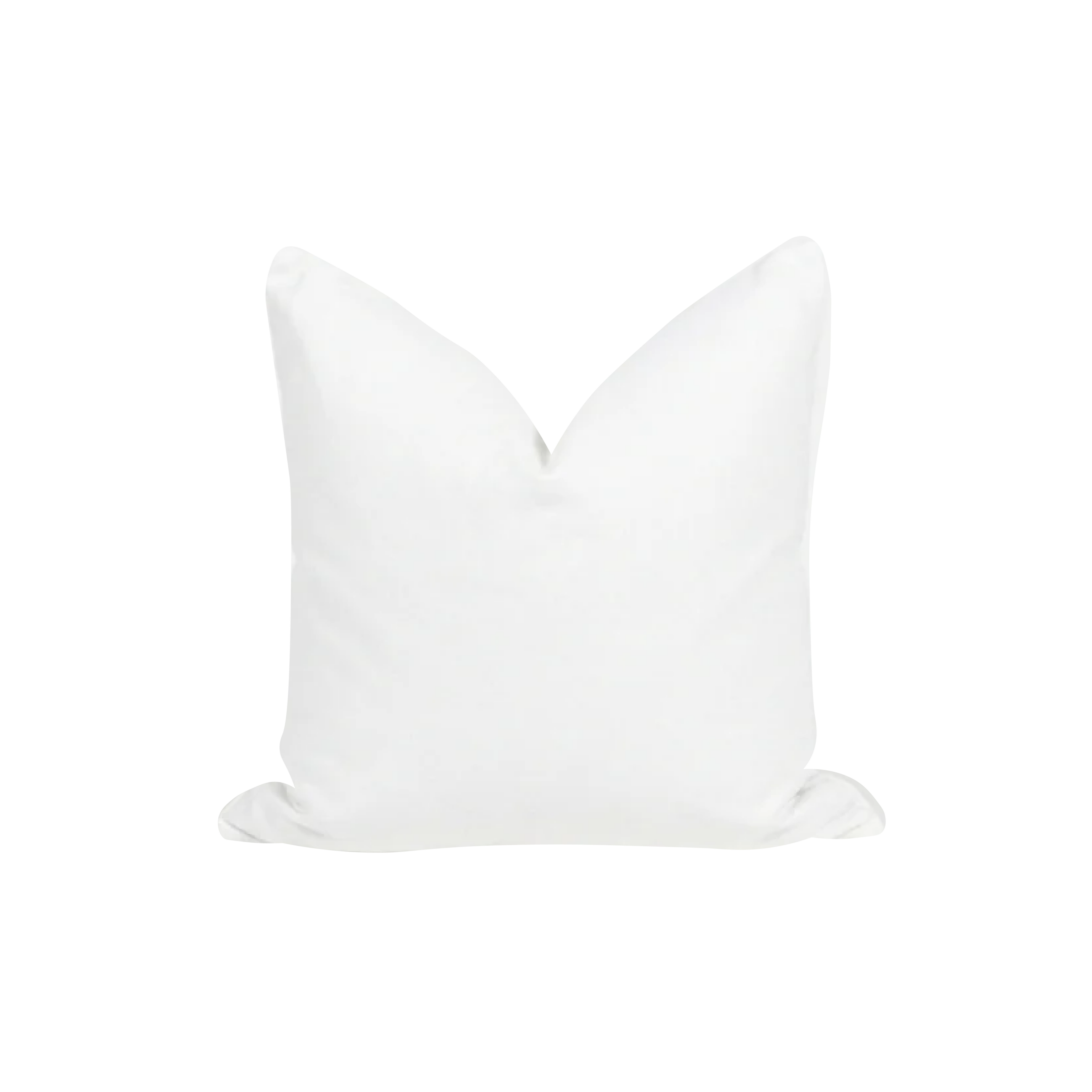 White pillow on a white background